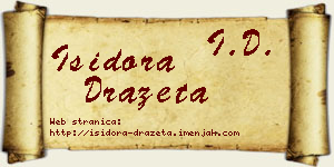 Isidora Dražeta vizit kartica